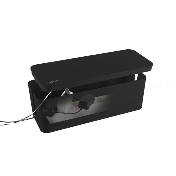 Logilink Kab0077 Organizador De Cables Universal Caja De Cables Negro 3 Pieza(S)