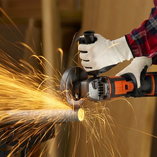 Amoladora Angular Inalámbrica Black+Decker Bcg720m1, 18 Voltios Negro/Naranja, Batería Li-Ion 4ah Bcg720m1-Qw