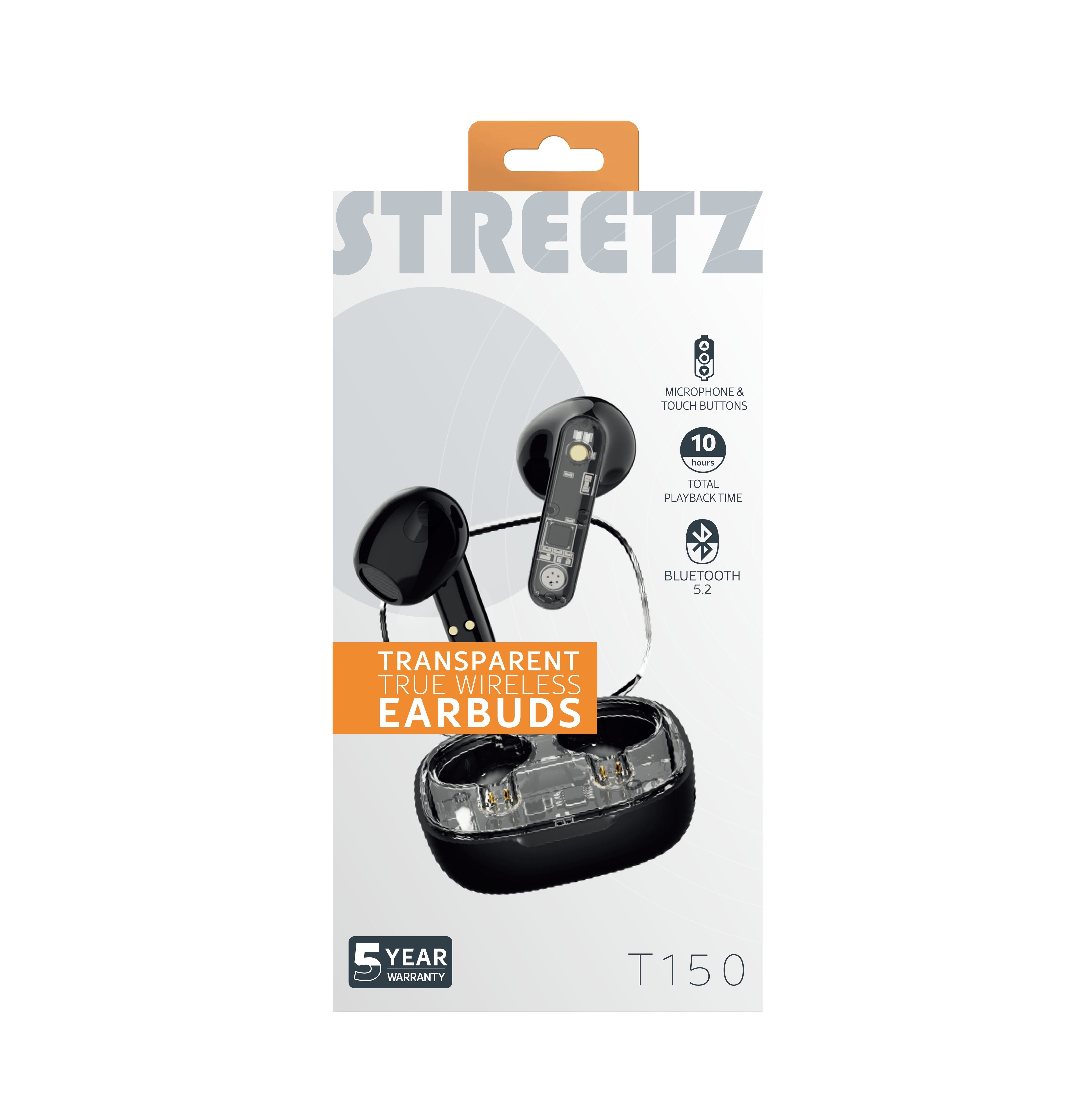 Streetz Bt Tws In-Ear KopfhRer Transparent Schwarz