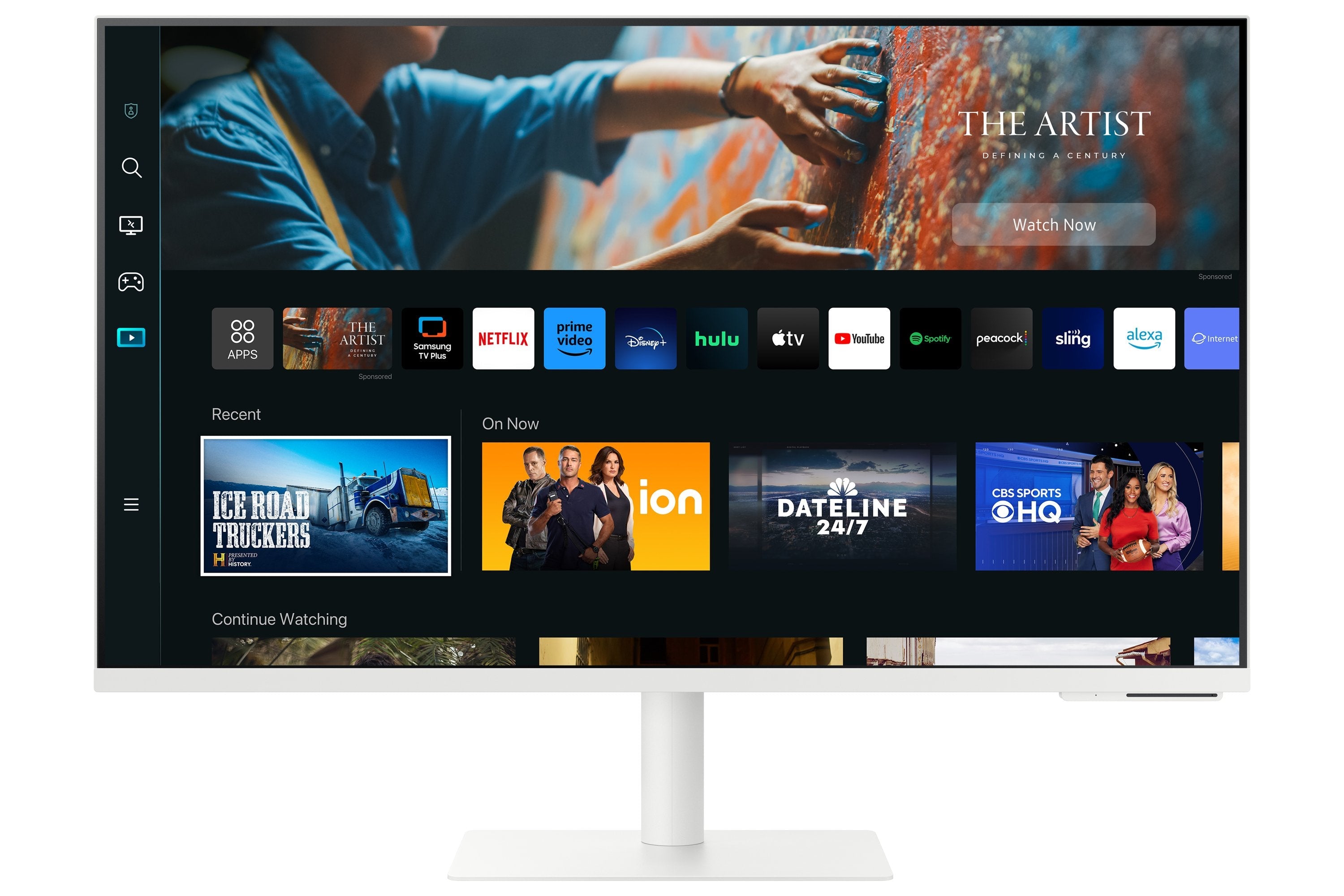 Monitor Samsung Smart S27cm703uu - 27.0" Va 4k 60 Hz Hdmi 2.0, Usb-C Hdr Glosniki 2 X 5 W Pivot, Pochyl, Wysokosc Vesa 100
