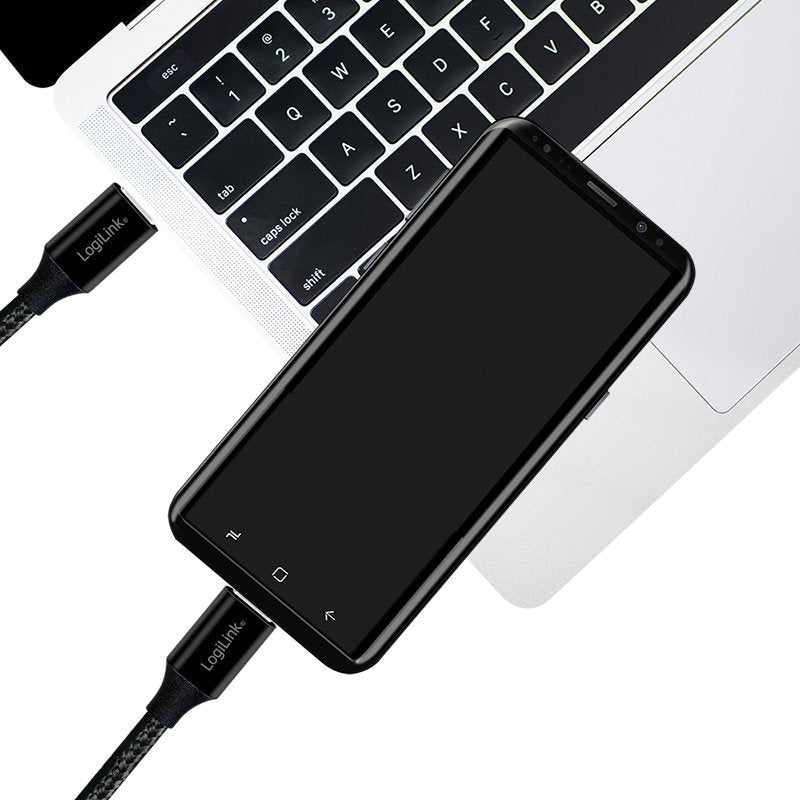 Logilink Cu0154 Cable Usb 1 M 2.0 Usb C Negro