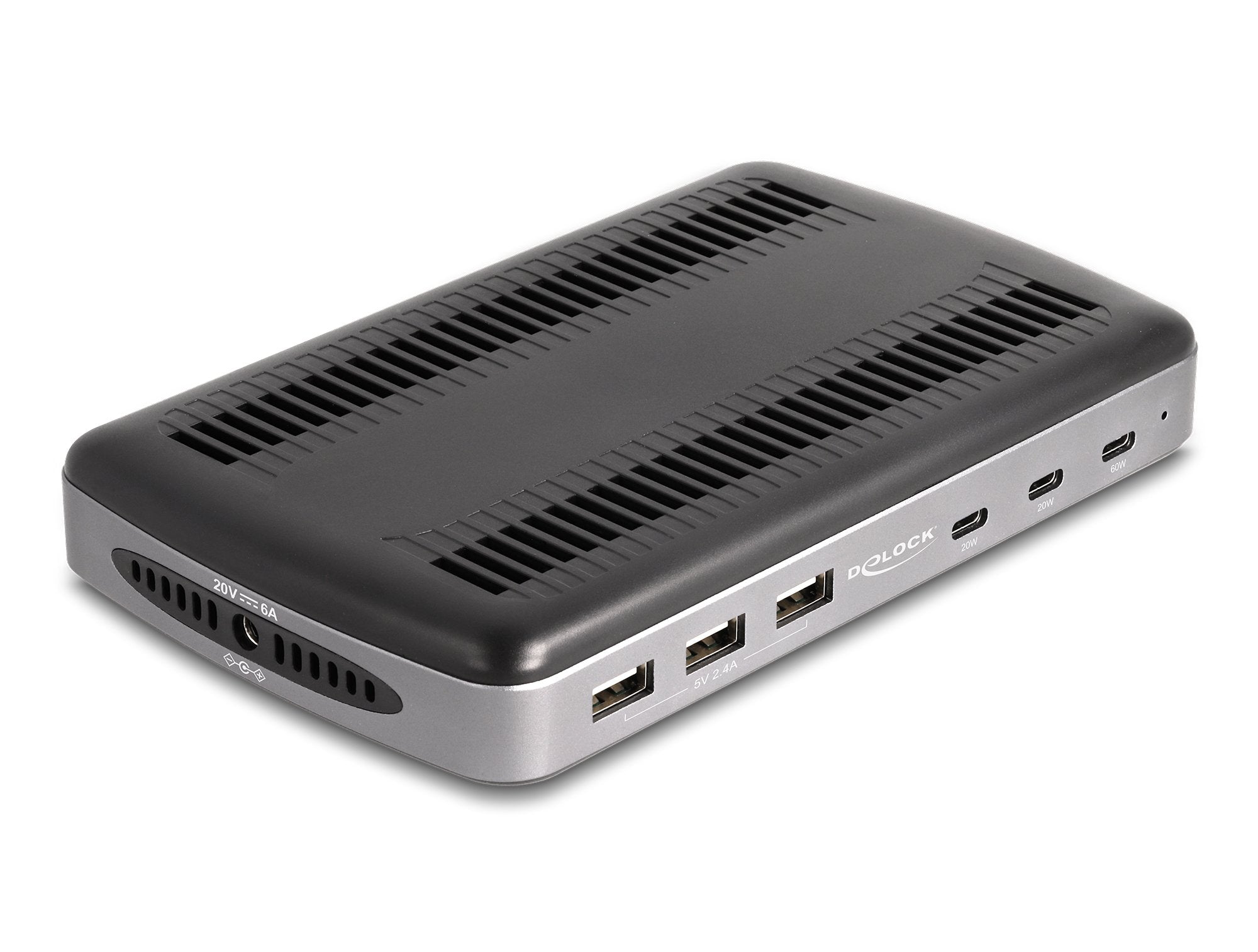 Delock 41461 Estación De Carga Usb Con 3 X Usb Type-C Pd + 3 X Usb Tipo-A (112 W)