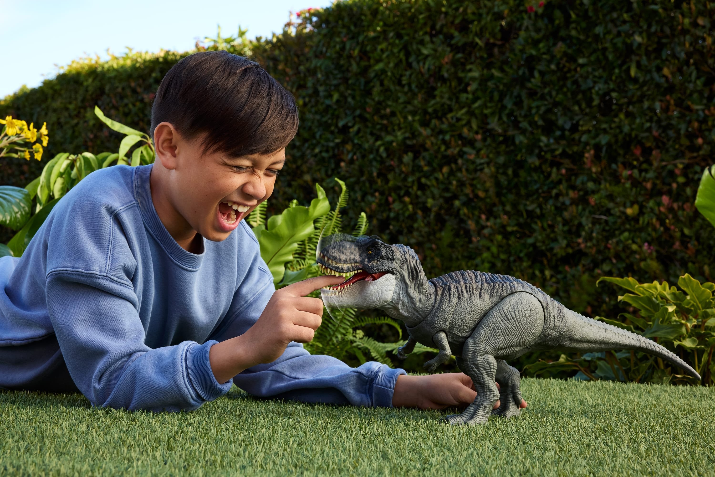 Mattel Jurassic World Rebirth Power Devour Tyrannosaurus Rex (Mit Lichtern Und Geräuschen) Jch02