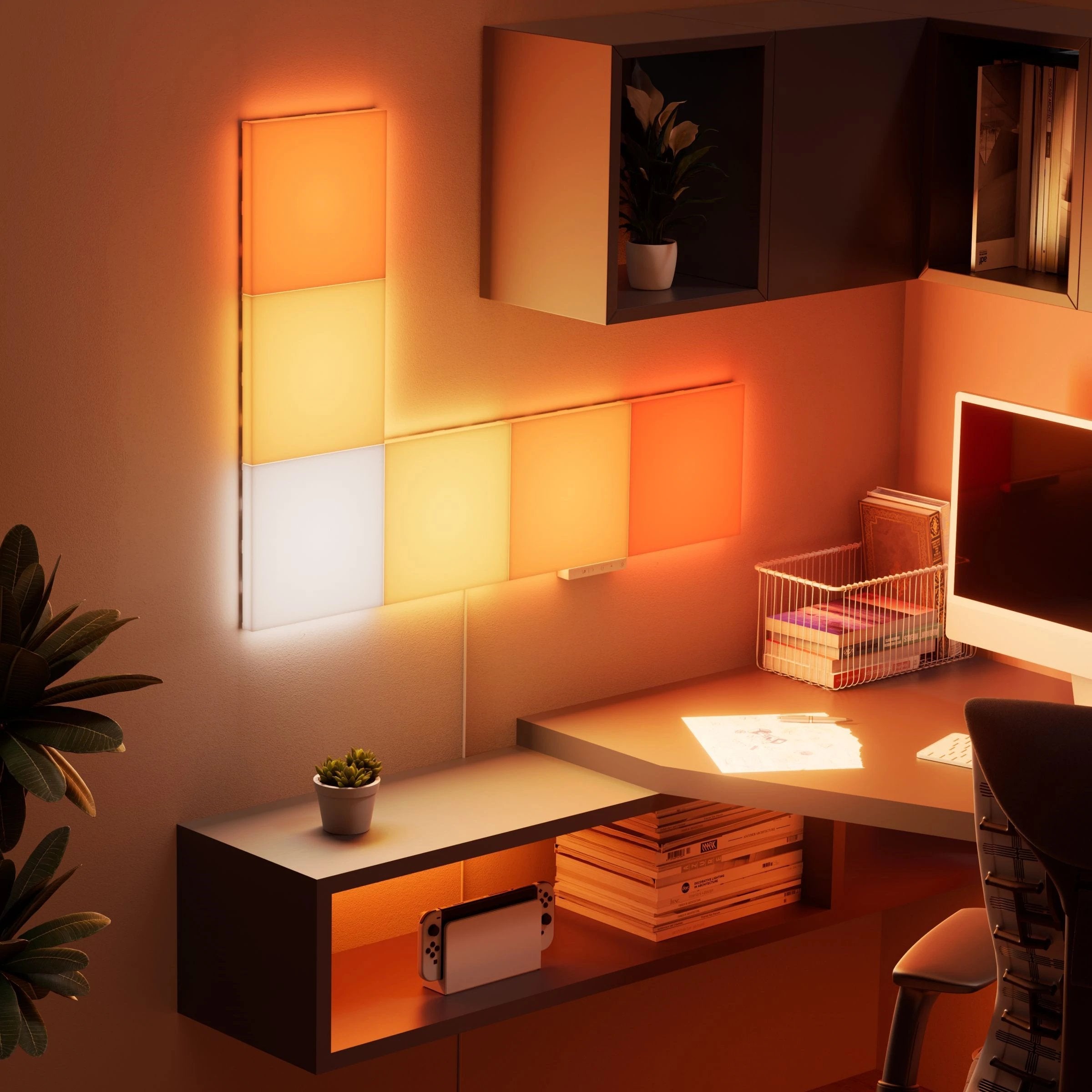 Nanoleaf Blocks Big Squares Starter Kit, 6er-Pack