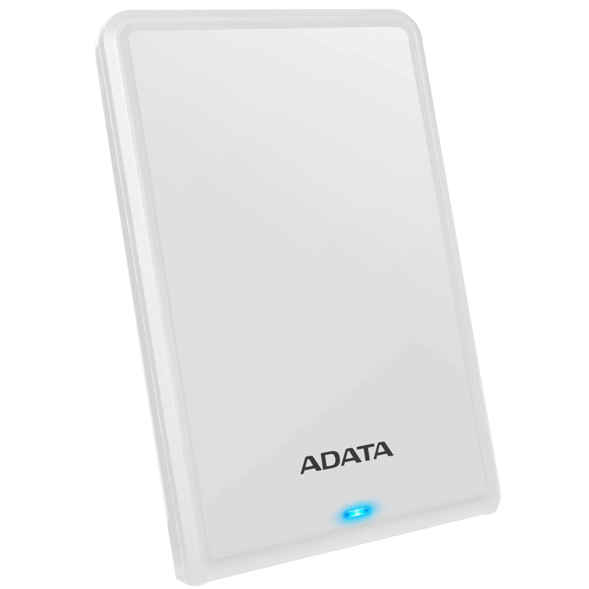 Adata 1tb Portable Hard Drive (White) Hv620s Usb 3.1, Color Box