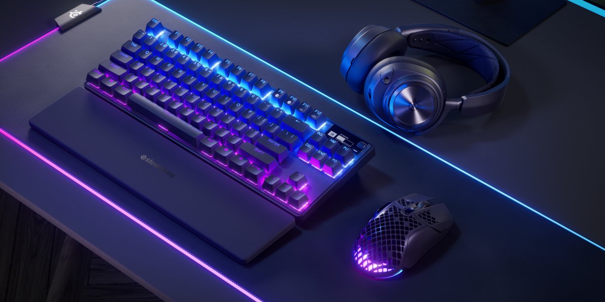 EAN 5707119047289 - Steelseries Apex Pro TKL teclado Juego USB + RF Wireless + Bluetooth QWERTY Inglés de EE. UU. Negro imagen 3