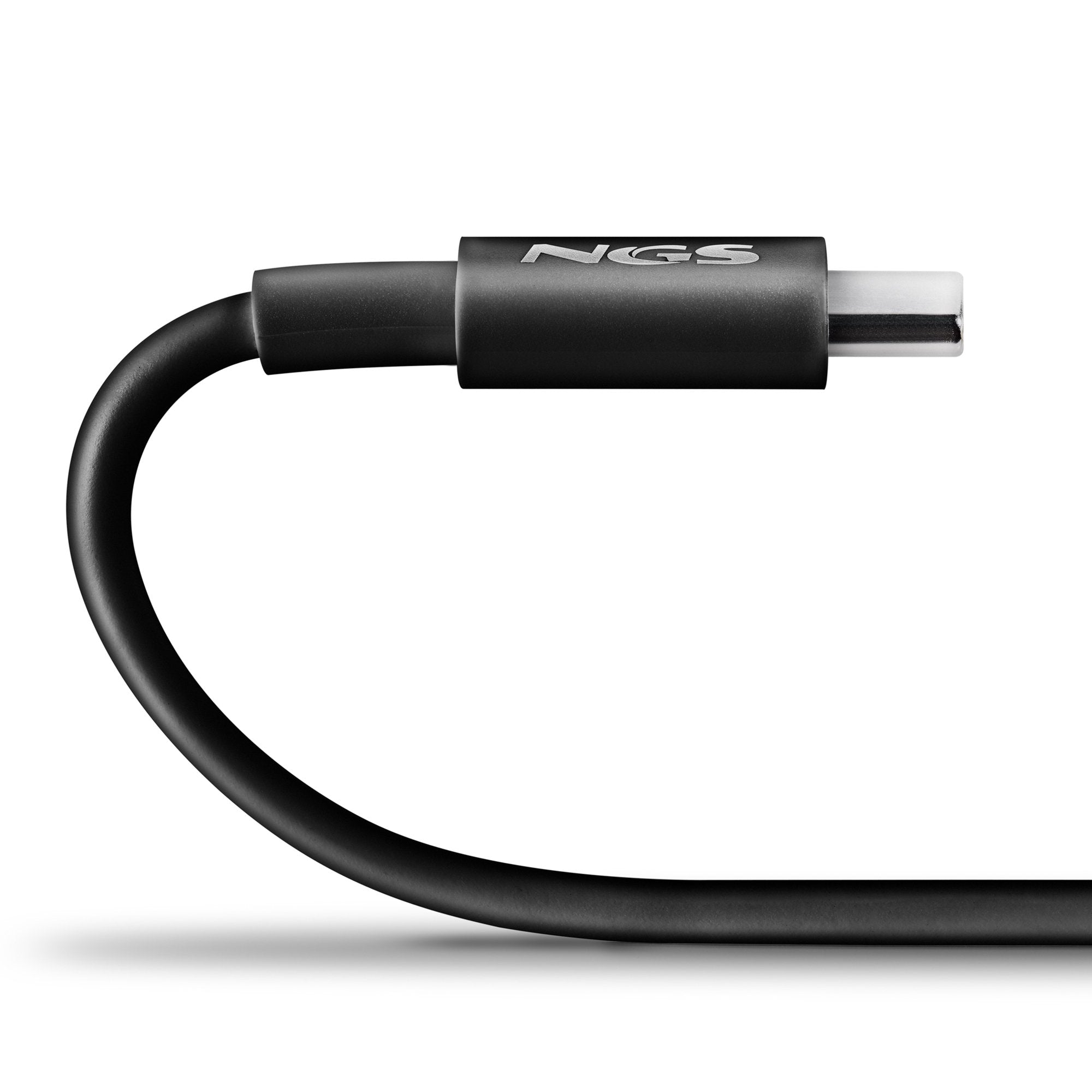 Cable Usb 2.0 Tipo-C Ngs Zyro 60w-1 Usb Tipo-C Macho Usb Tipo-C Macho Hasta 60w 480mbps 1m Negro