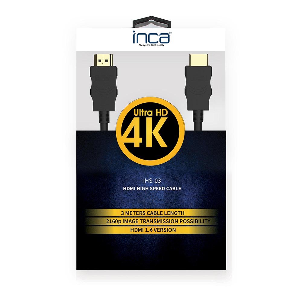 Inca Hdmi-Cable1.4 4k 10,2gbit S 3840x2160@ 30hz 3.00m Sw