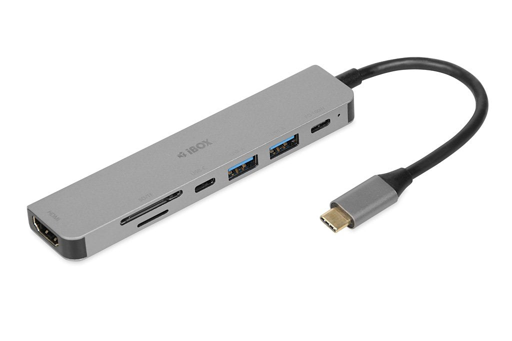 EAN 5903968680817 - iBox IUH3SL4K hub de interfaz USB Tipo C 5000 Mbit/s Plata imagen 1