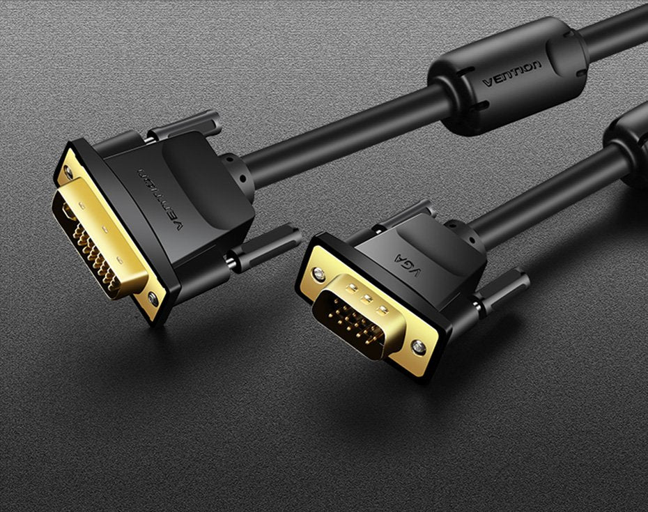 EAN 6922794732971 - Vention EACBH adaptador de cable de vídeo 2 m DVI VGA (D-Sub) Negro imagen 3