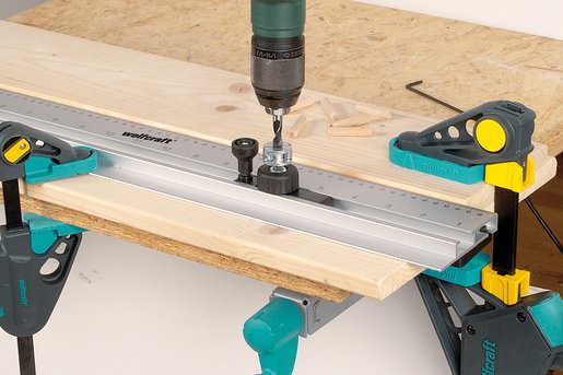 EAN 4006885465008 - wolfcraft GmbH 4650000 herramienta para fabricación de clavija de madera Regleta de ensamblaje imagen 6