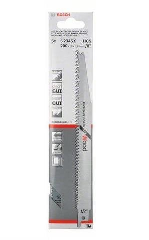 EAN 3165140169585 - Bosch S 2345 X Hoja de sierra de sable Acero de alto carbono (HCS) 5 pieza(s) imagen 2