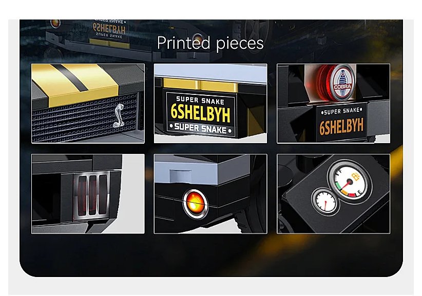 Jamara Cada Shelby Gt350 1:24 Bricks Negro 8+