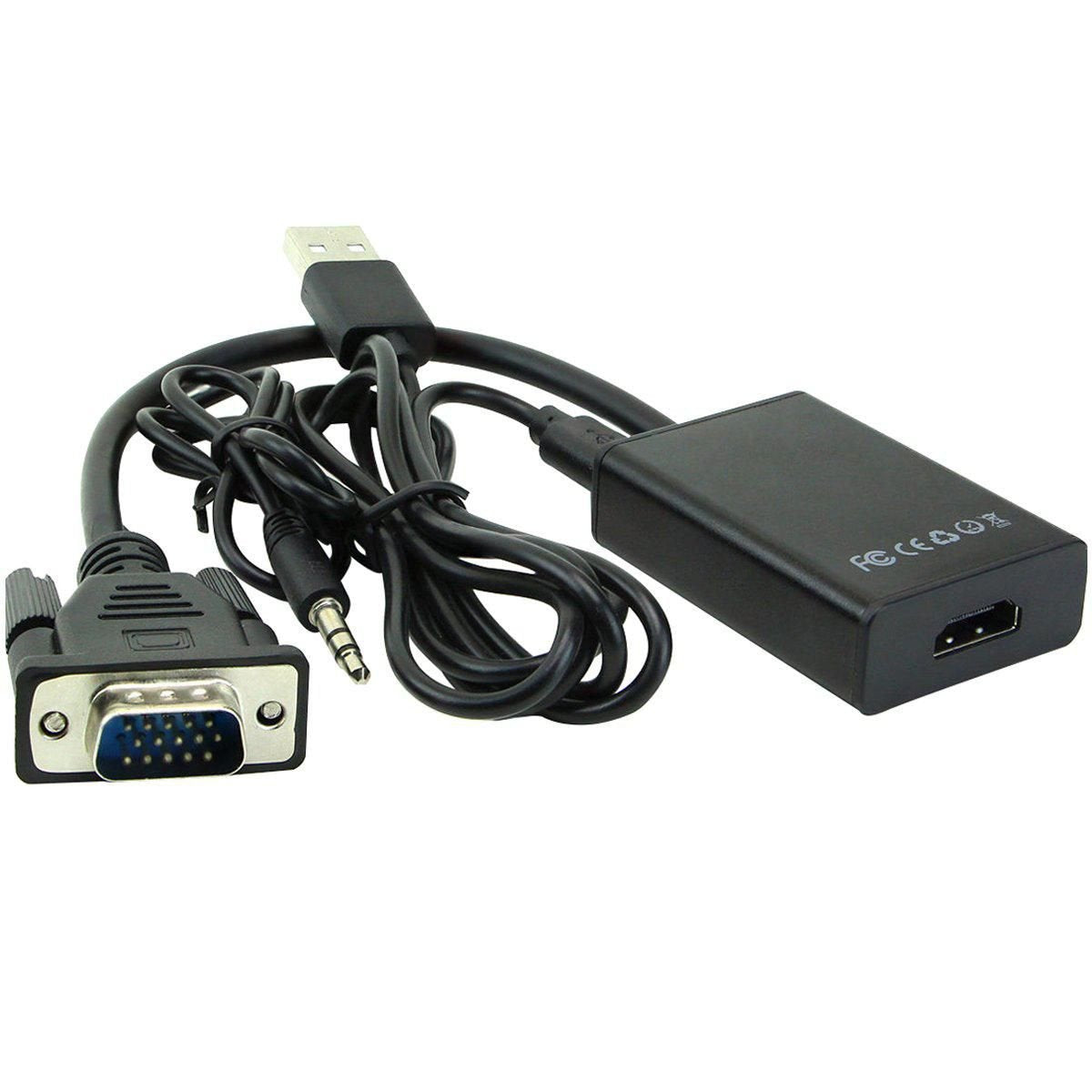 Microconnect Vga To Hdmi Converter 0,3 M Hdmi Tipo A (Estándar) Vga (D-Sub) Negro