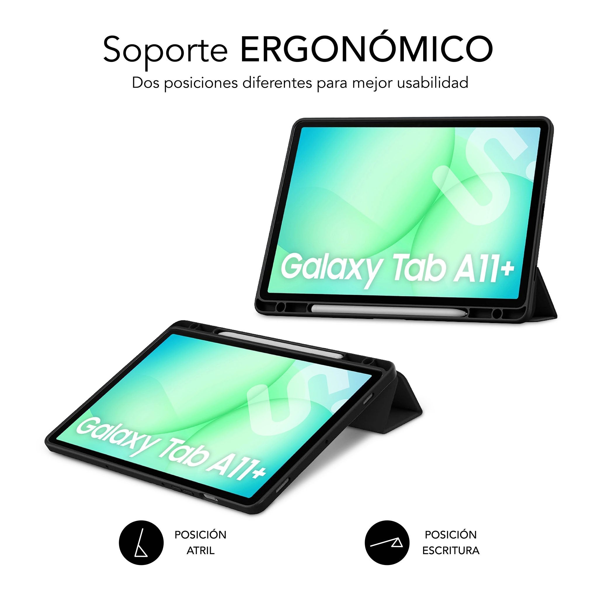 EAN 8436586743796 - SUBBLIM SUBCST-5SC041 funda para tablet 27,9 cm (11") Libro Negro imagen 1