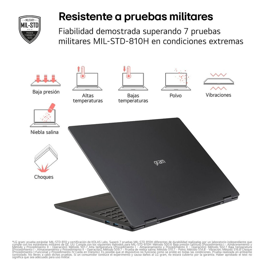 Portátil Lg 17zd90t G.Ax88b U7 255h 32gb Ssd 1tb 17 " Freedos