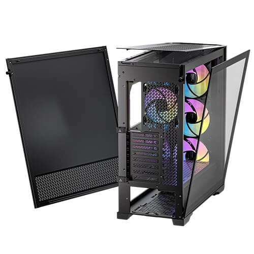 Caja Pc E-Atx Performance 1 Ft A-Rgb Negro Antec Int:2x3.5,3x2.5/ 2xusb3.0, 1xusb-C/ Audio In/Out/ Paneles Lateral De Cristal Templado/ Pantalla Led