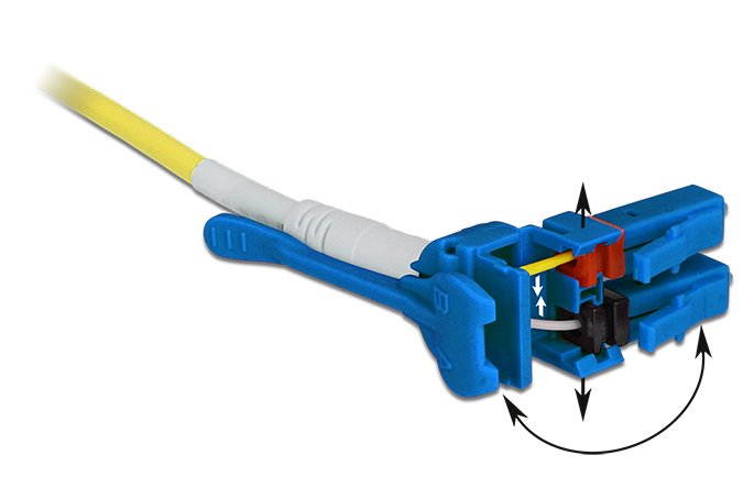 Delock Cabe De Fibra Óptica Lc Lc Monomodo Os2 Uniboot 10 M