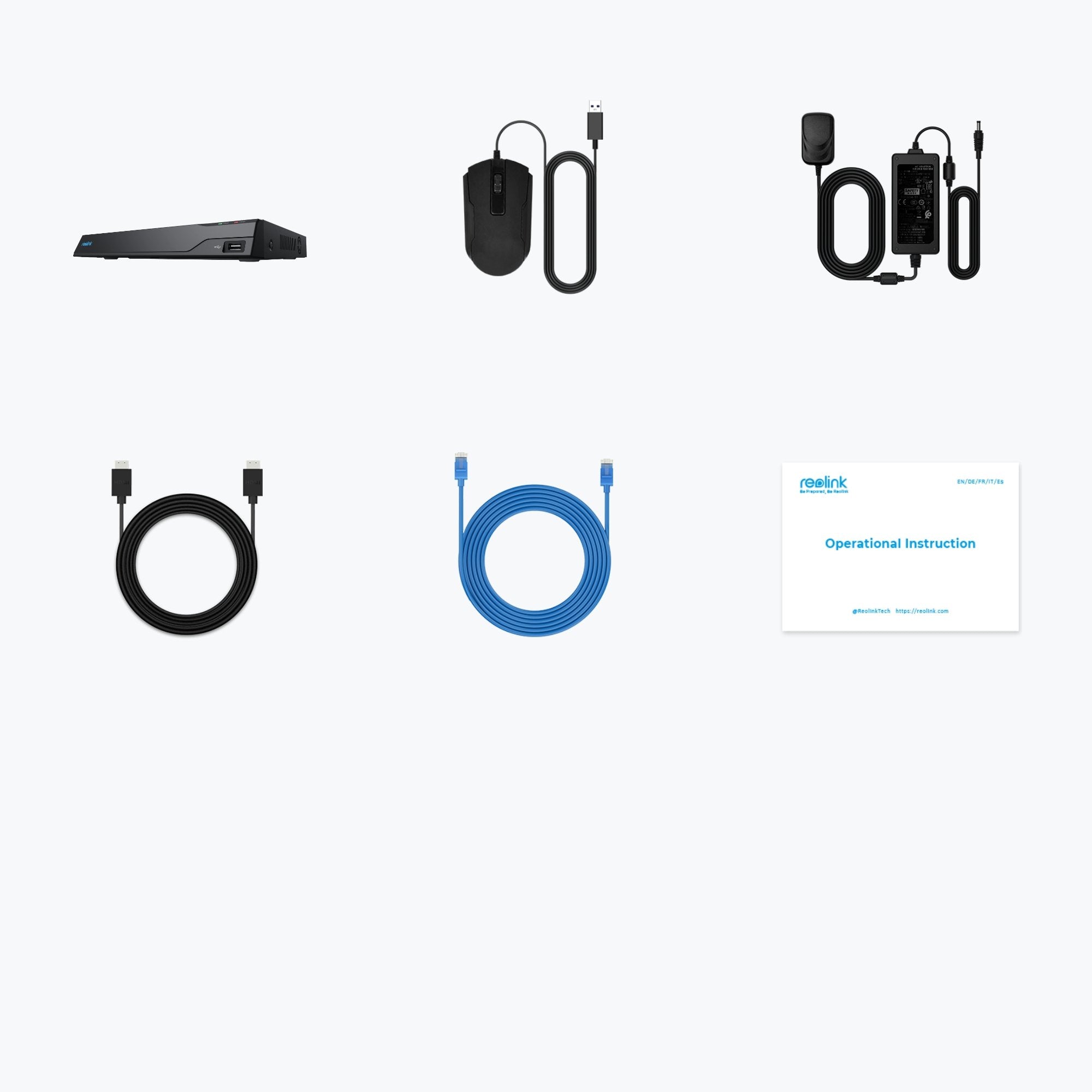 Reolink Nvs16, Grabador De Vídeo En Red Negro, 16 Canales Nvs16