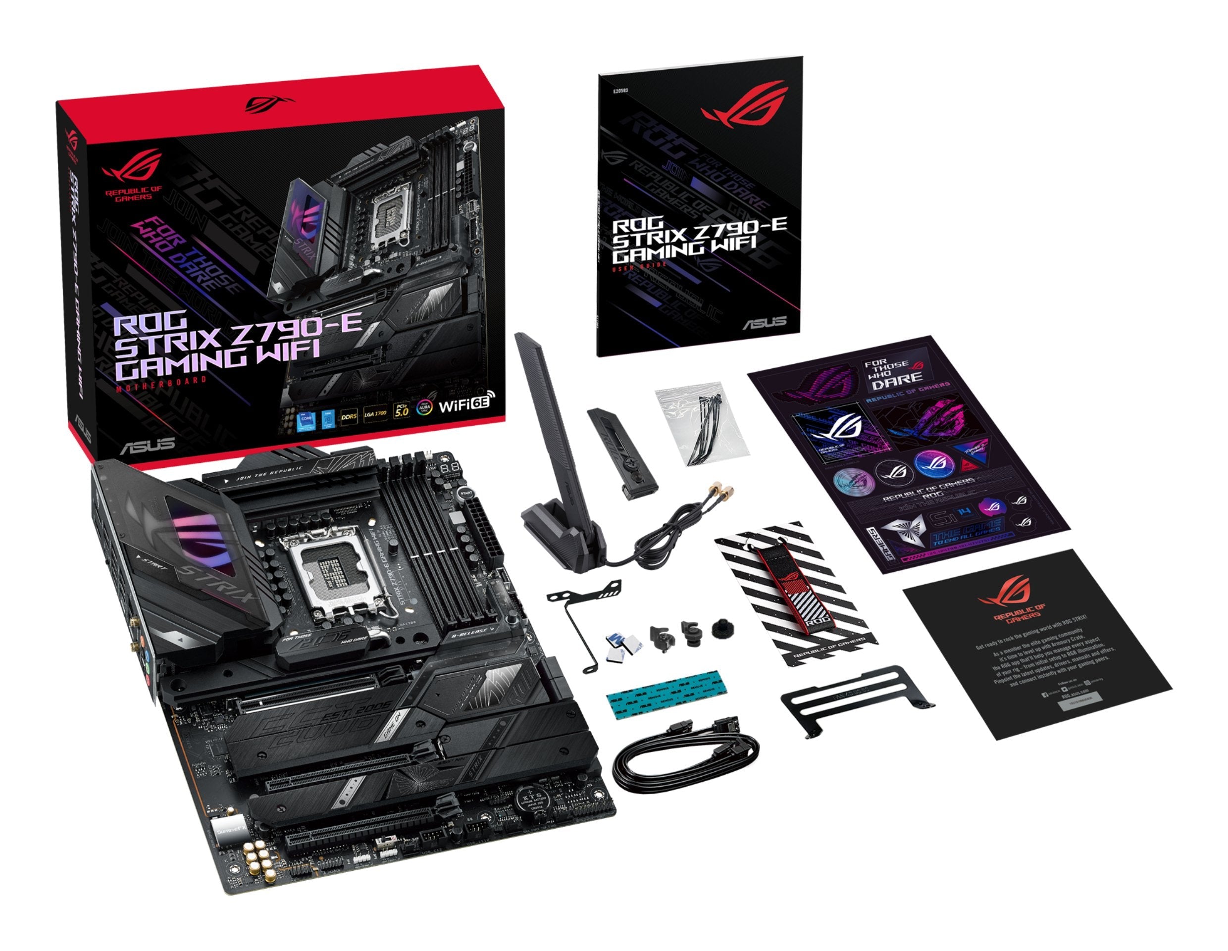 Placa Base Asus 1700 Rog Strix Z790-E Gaming Wifi Atx 4xddr5 4xsata6 7xusb 3.2 Gen2 4xusb 3.2 Gen1