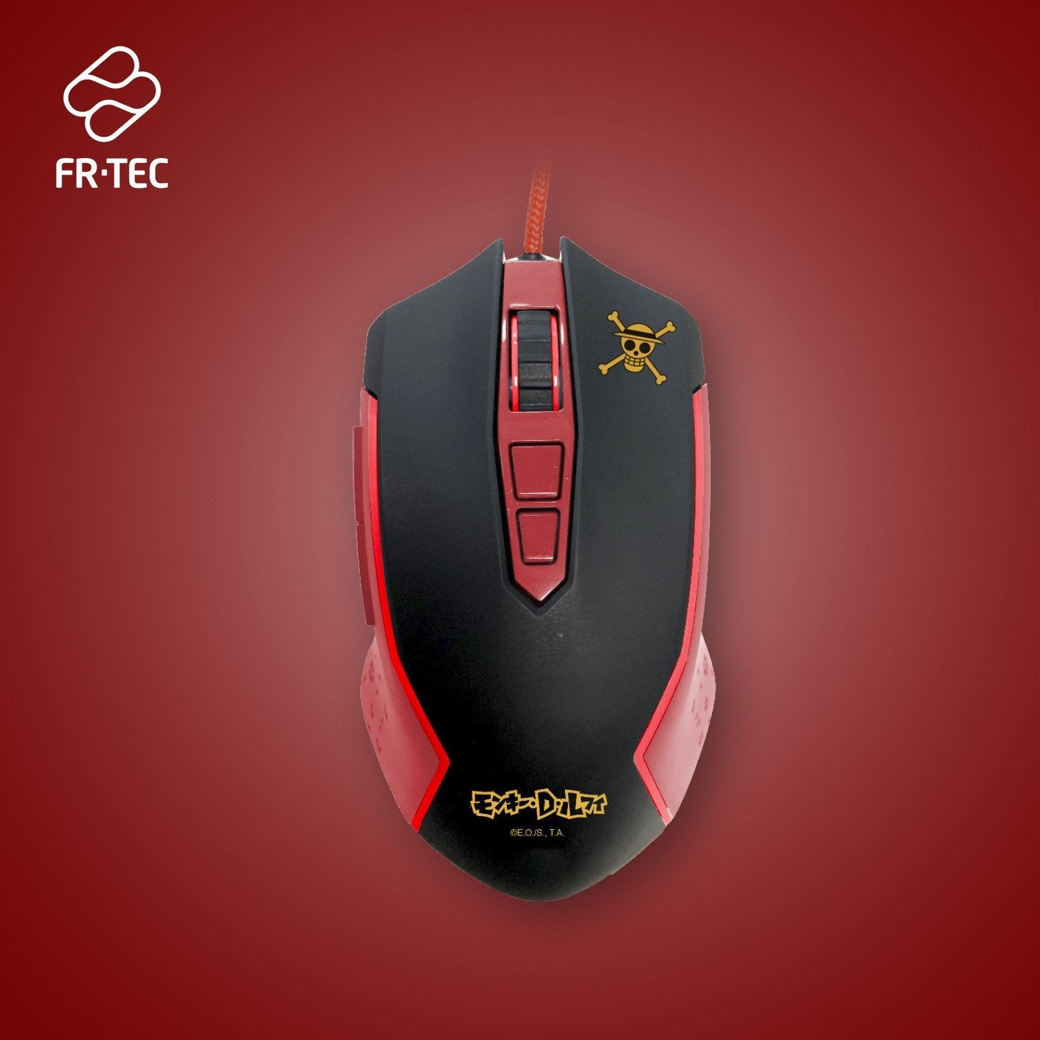 Raton One Piece Luffy Fr-Tec Perp Luz Led. 800 A 8000 Dpi