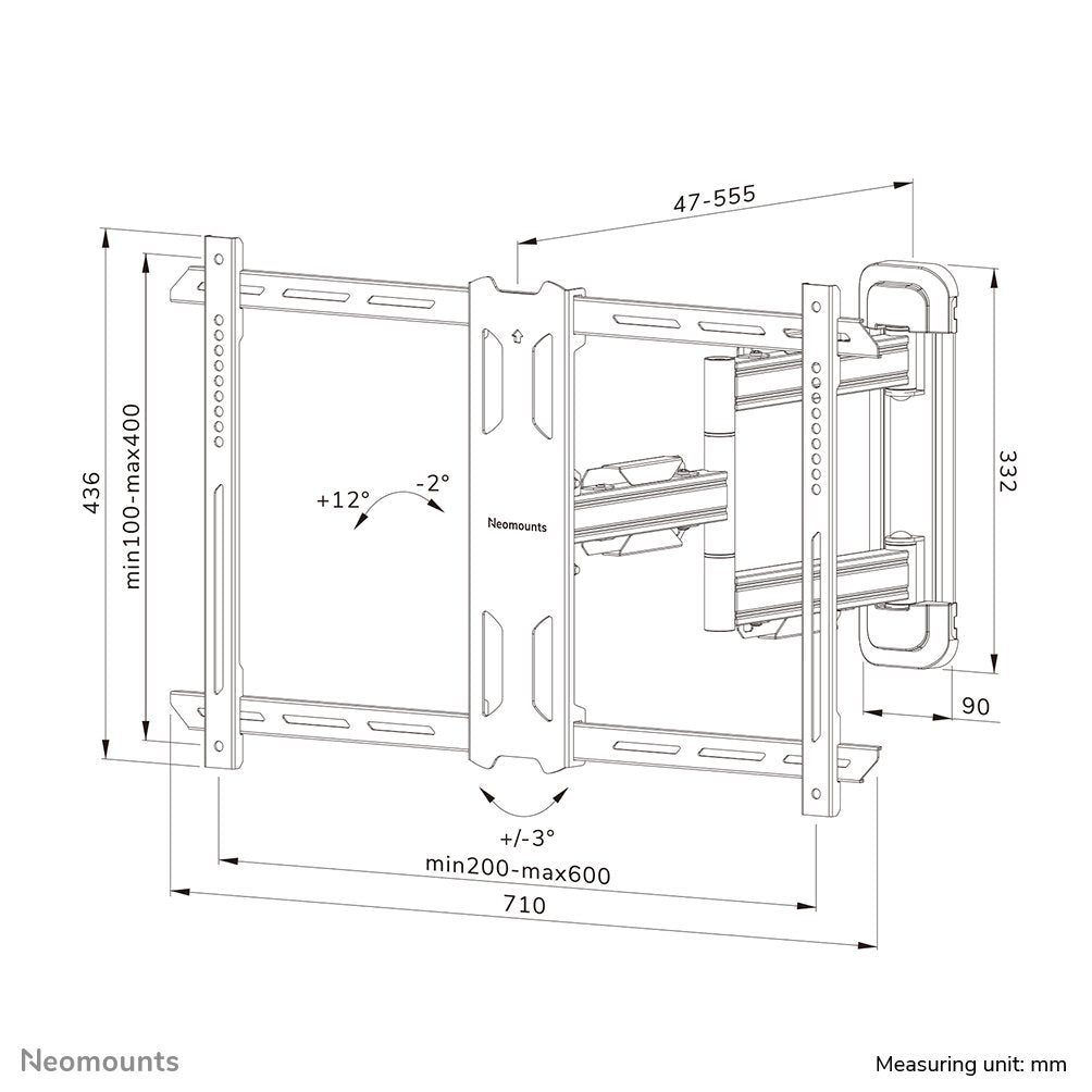 EAN 8717371448875 - Neomounts WL40S-850BL16 soporte para TV 177,8 cm (70") Negro imagen 20