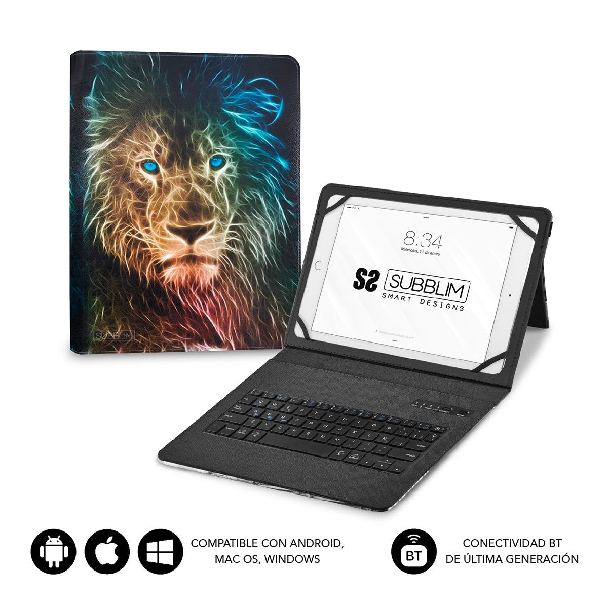 EAN 8436586742447 - SUBBLIM SUBKT5-BTTL30 teclado para móvil QWERTY Español Bluetooth Multicolor imagen 2