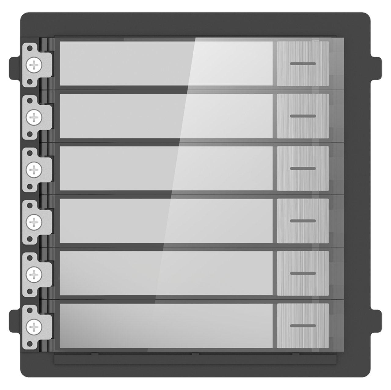 Módulo De Videoportero Modular 6 Botones/Etiquetas Acero Inoxidable Hikvision