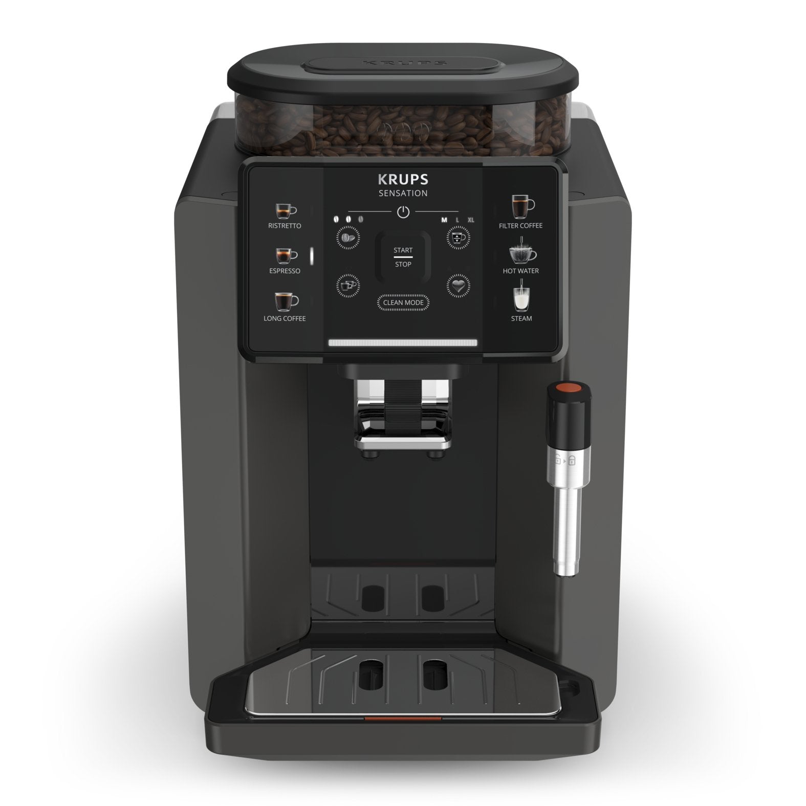 Krups Sensation Kaffeevollautomat Mit Milchschaumdüse Ea910810