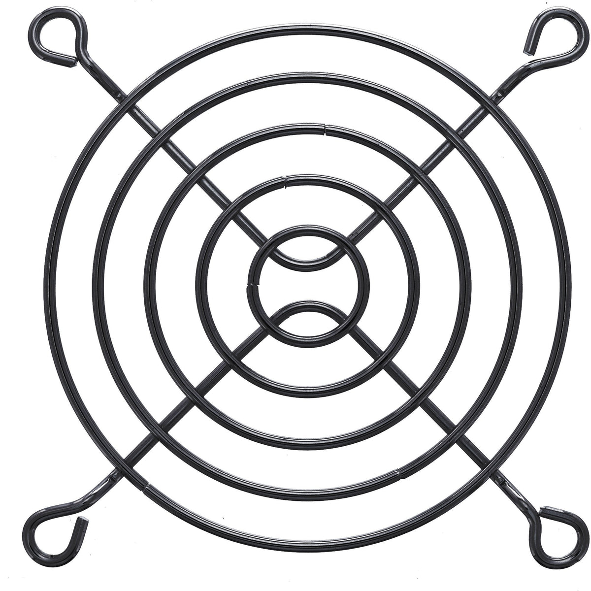 Proteccion Ventilador Inline Fan Grill Metal 80x80mm Negro