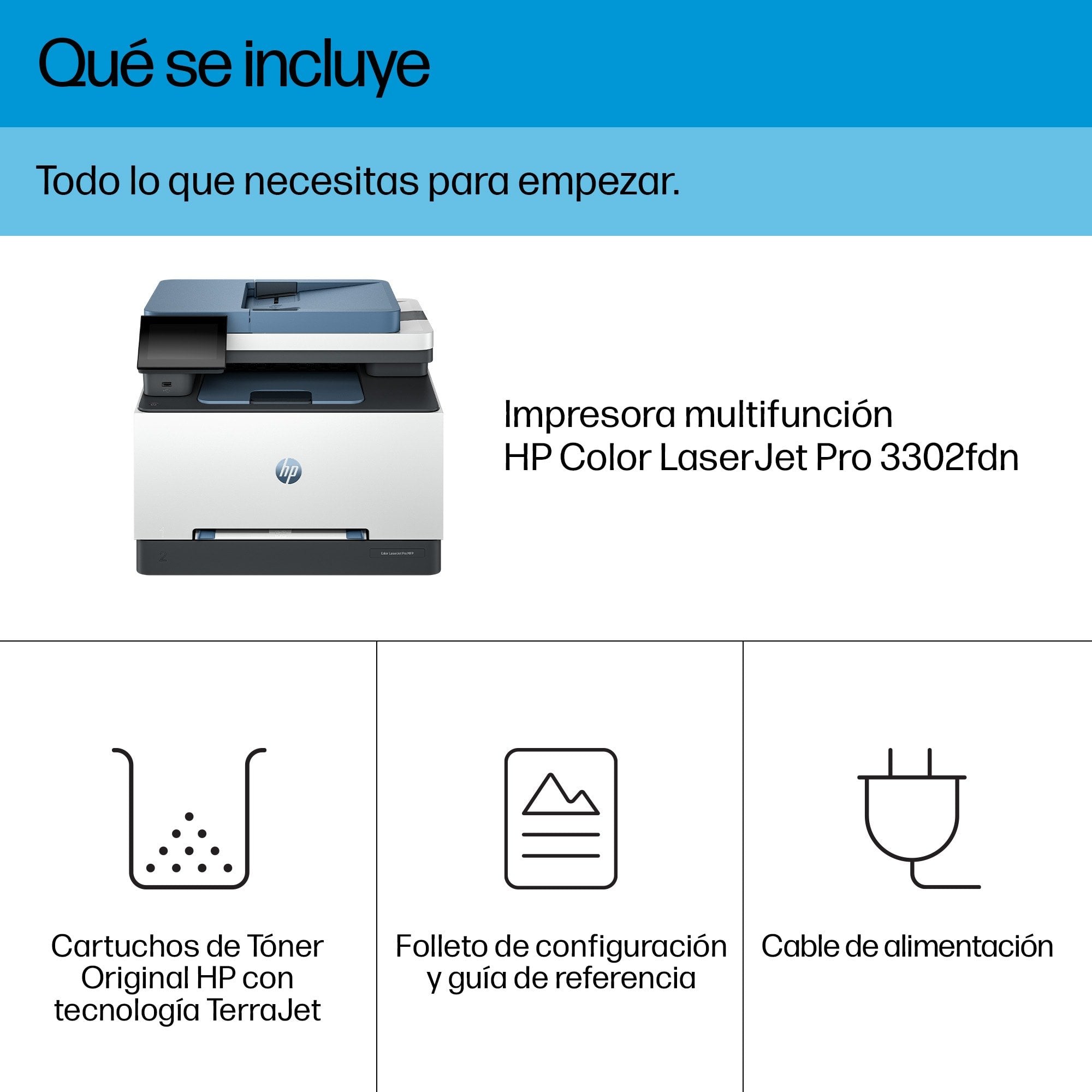 EAN 0196786388620 - HP Color LaserJet Pro MFP 3302fdn Laser A4 600 x 600 DPI 25 ppm imagen 8