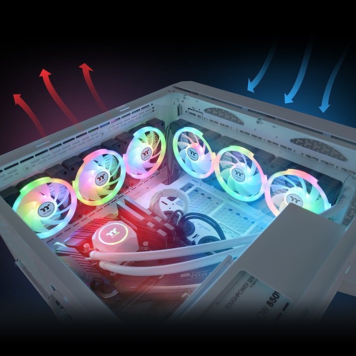 Ventilador Thermaltake Swafan Ex12 Argb 3-Fan-Pack Negro Retail