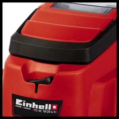 Aspirador En Seco Y Húmedo Einhell Tc-Vc 18/20 Li S-Solo (Rojo/Plata, Sin Batería Ni Cargador) Einhell 2347130