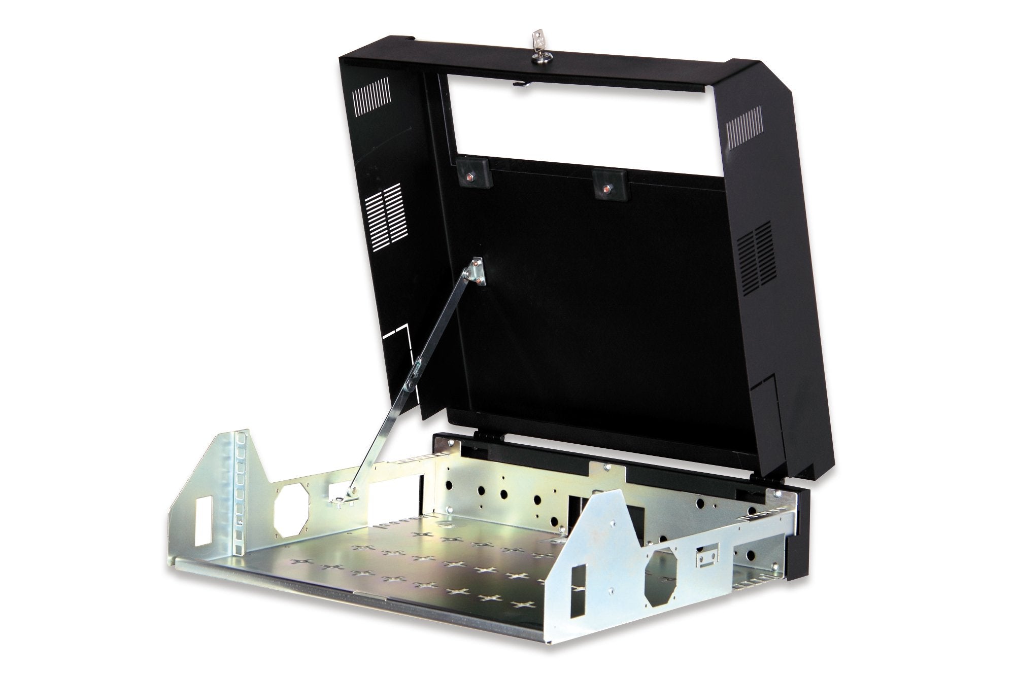 EAN 4016032345282 - Digitus DN-19 04U-PB-B armario rack 3U Bastidor de pared Negro imagen 2