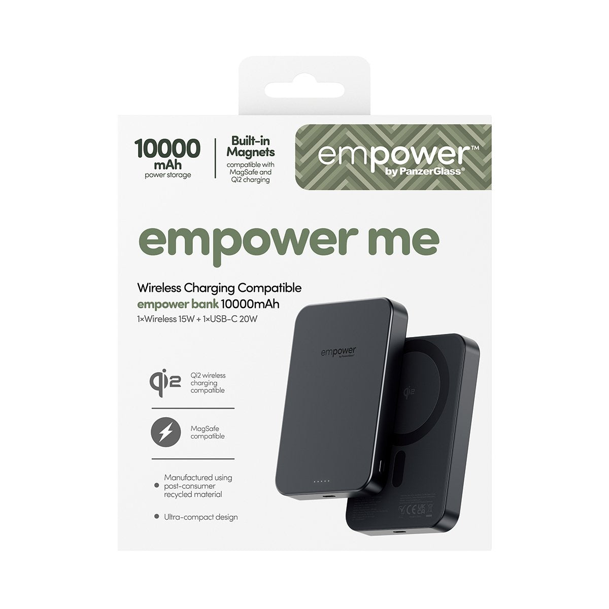 Panzerglass Empower By ® Empower Bank 10000mah Space Black Negro