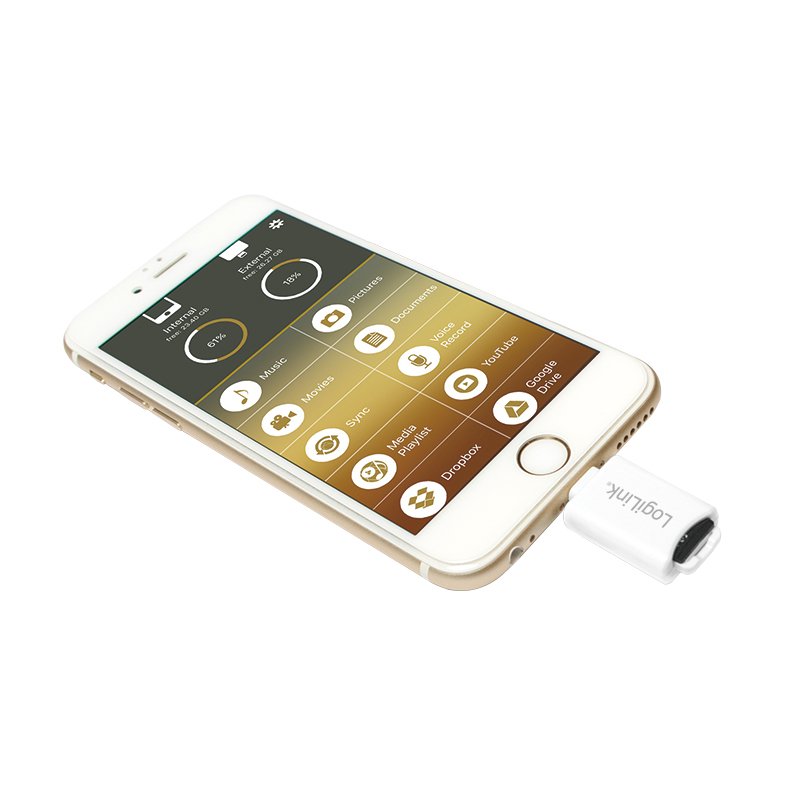 EAN 4052792041347 - LogiLink AA0089 lector de tarjeta Lightning Blanco imagen 4