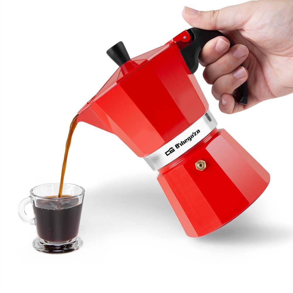 Cafetera Orbegozo Kfr 640 De Aluminio - Prepara 6 Tazas De Cafe En Minutos - Compatible Con Diferentes Tipos De Cocinas