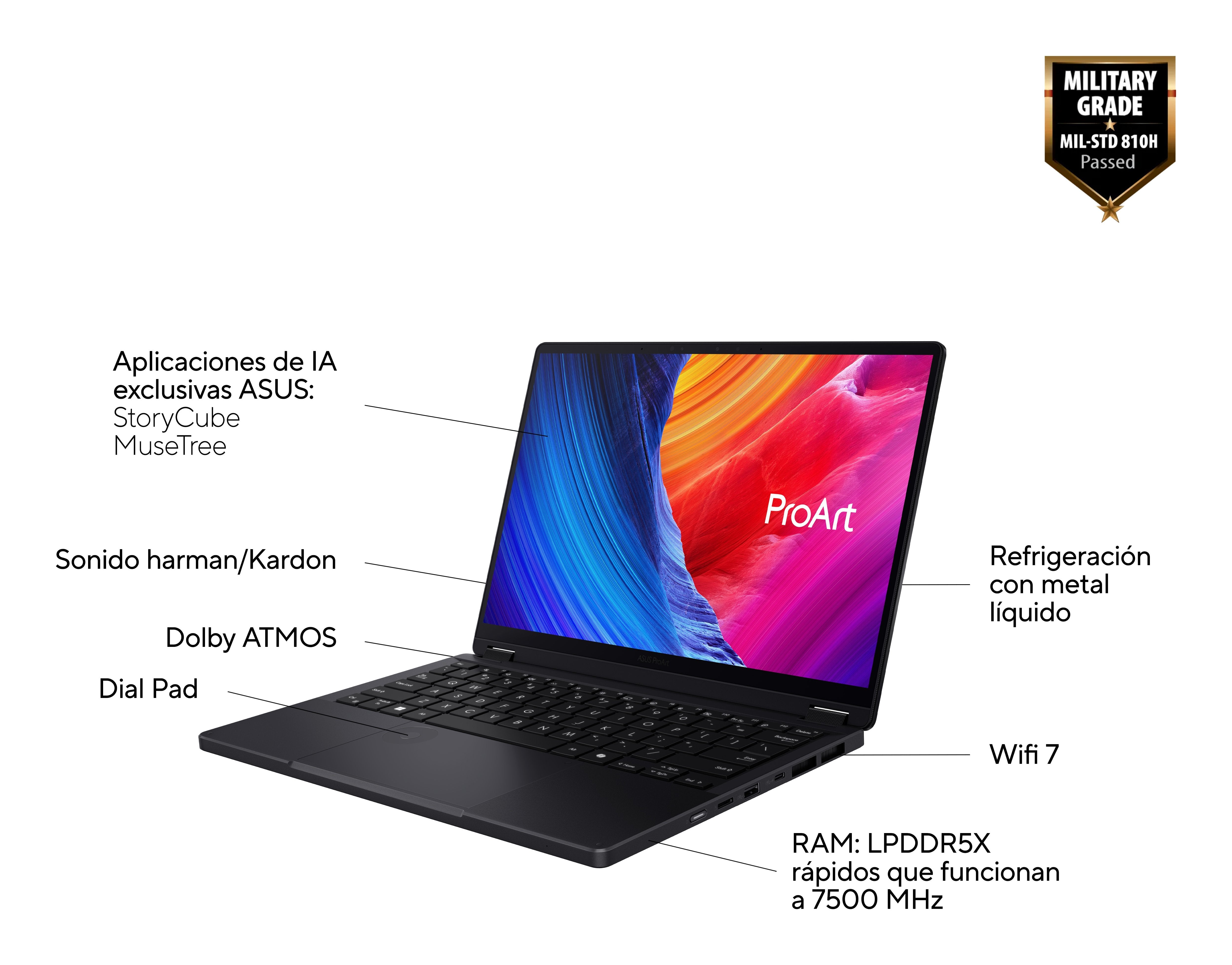 Asus Proart Px13 Oled Hn7306wv-Lx011w - 13.3" Ryzen Ai 9 Hx 370, 32gb, 1tb Ssd, Rtx 4060 8gb, Windows 11 Home