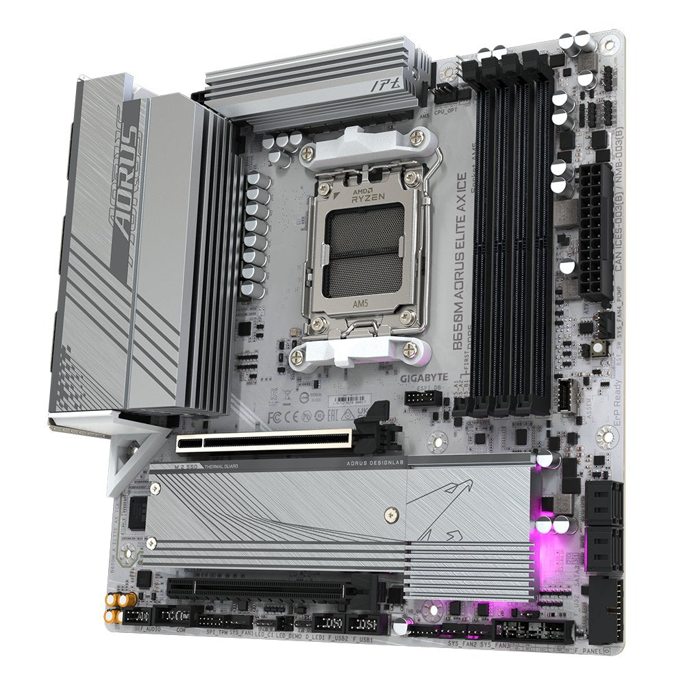 EAN 4719331859336 - GIGABYTE B650M AORUS ELITE AX ICE placa base AMD B650 Zócalo AM5 micro ATX imagen 4