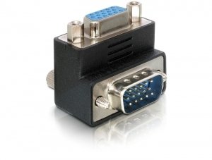 Delock Adapter Vga Male/Female Right Angled