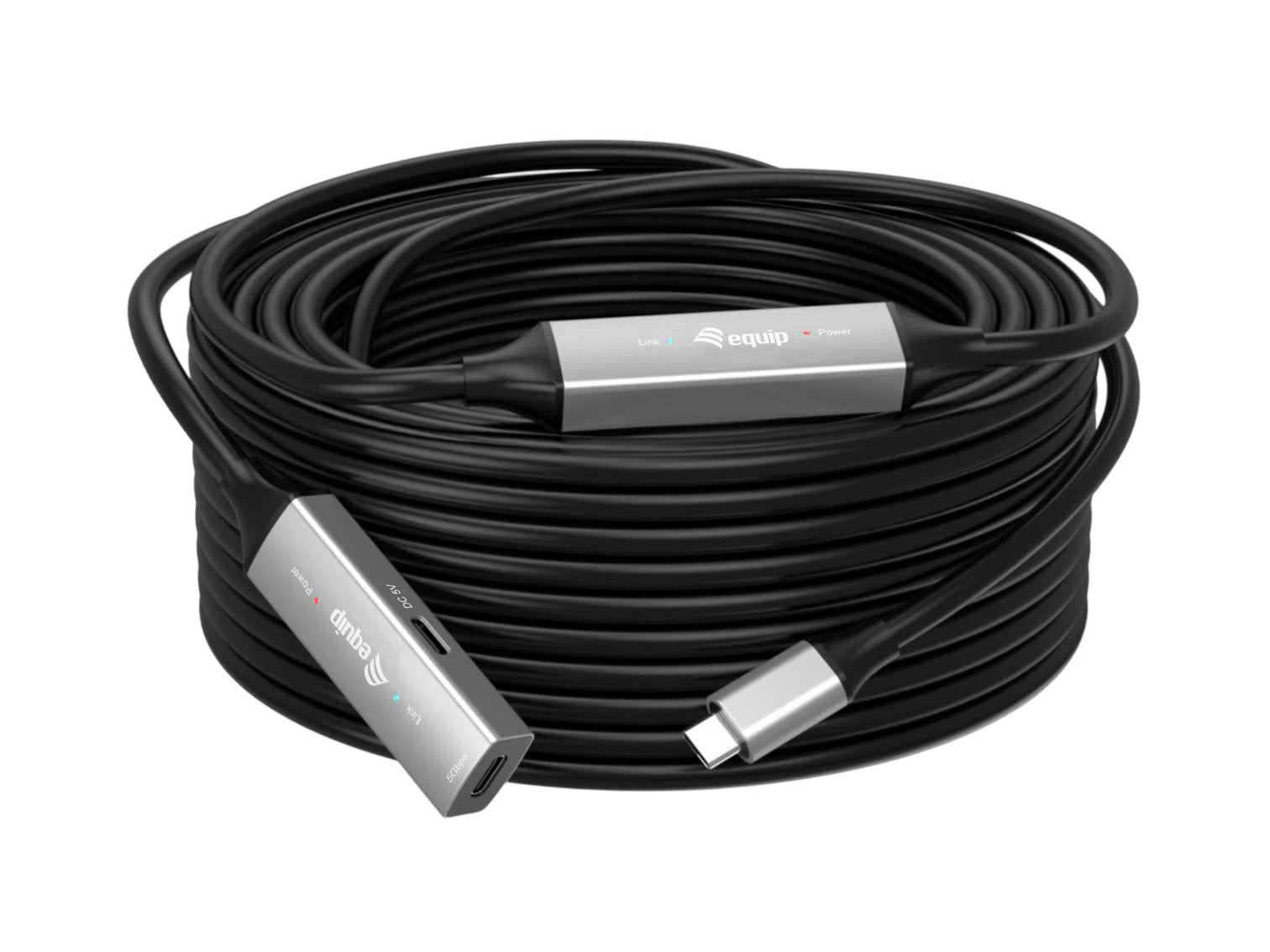 Equip Cable Usb-C3.2->C Gen1 Akt.Erweit.M H 10.00m Negro