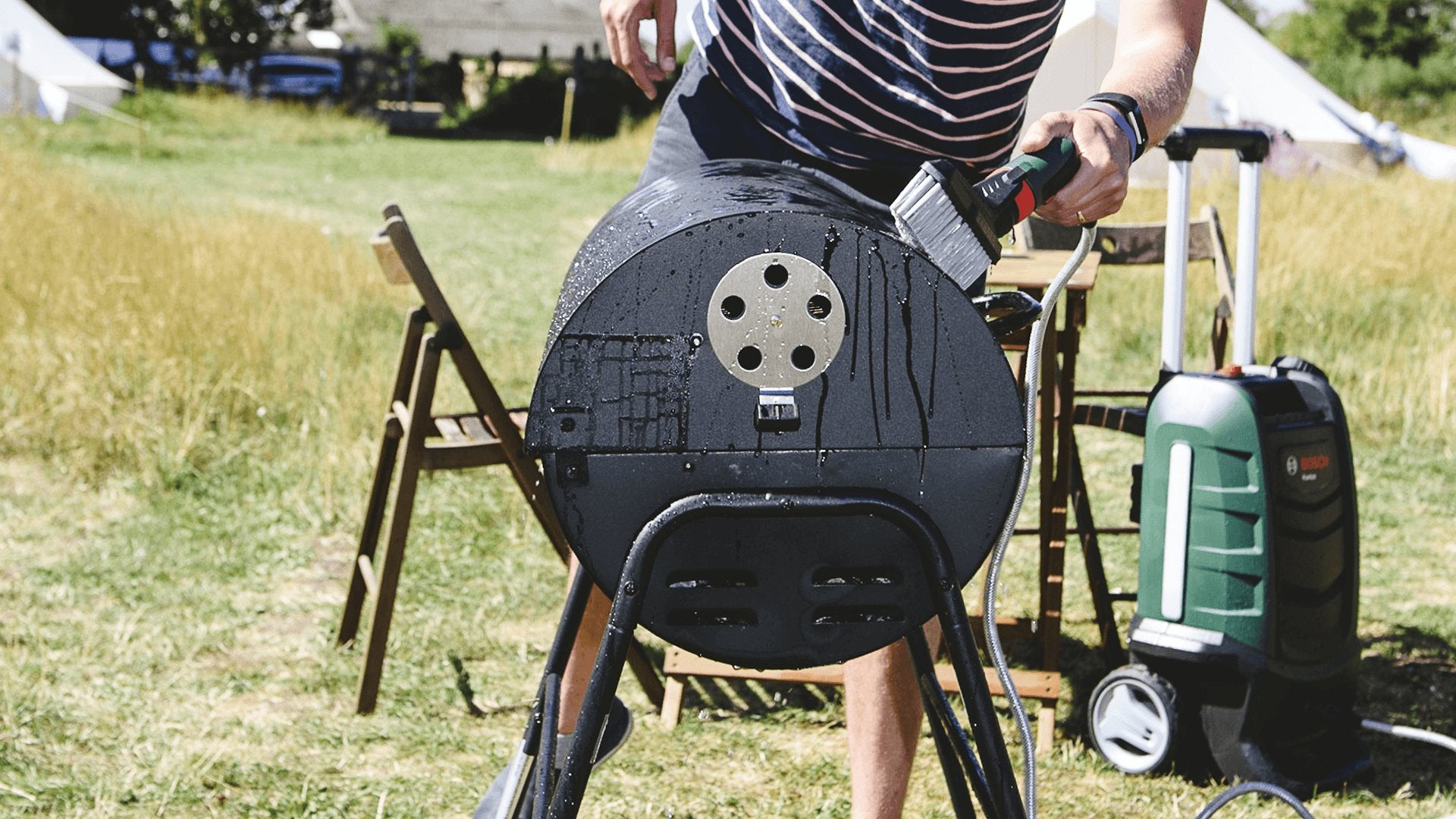 EAN 4059952547930 - Bosch Fontus 18V Limpiadora de alta presión o Hidrolimpiadora Vertical Batería Negro, Verde imagen 7