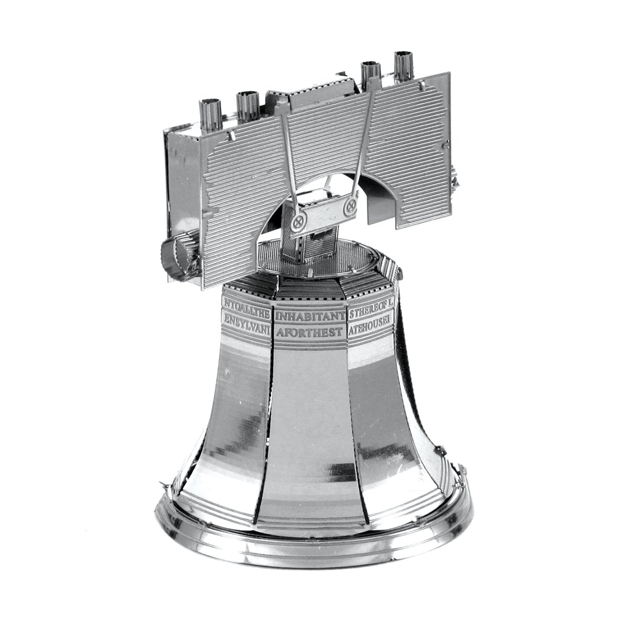 Maqueta 3d Metal Fascinations Liberty Bell Philadelphia Montaje Sin Pegamento Ni Soldadura