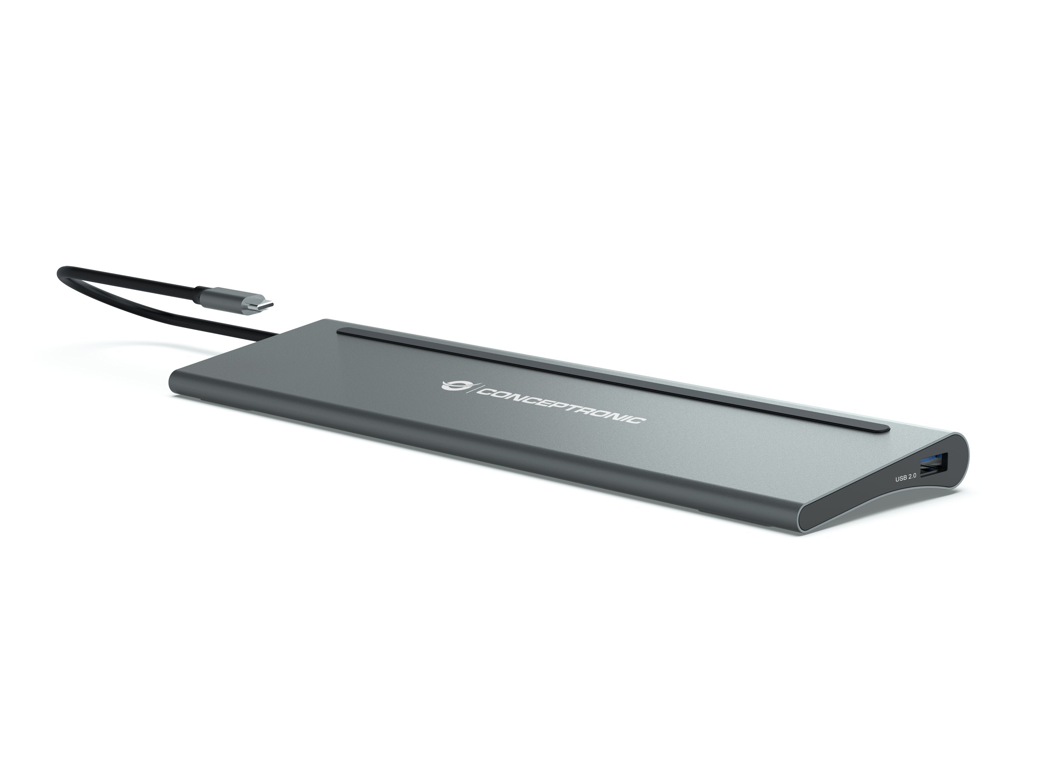 Conceptronic Adaptador Usb-C -> Hdmi,Dp,Usb3.0 2.0,Pd,Gbe 0.18