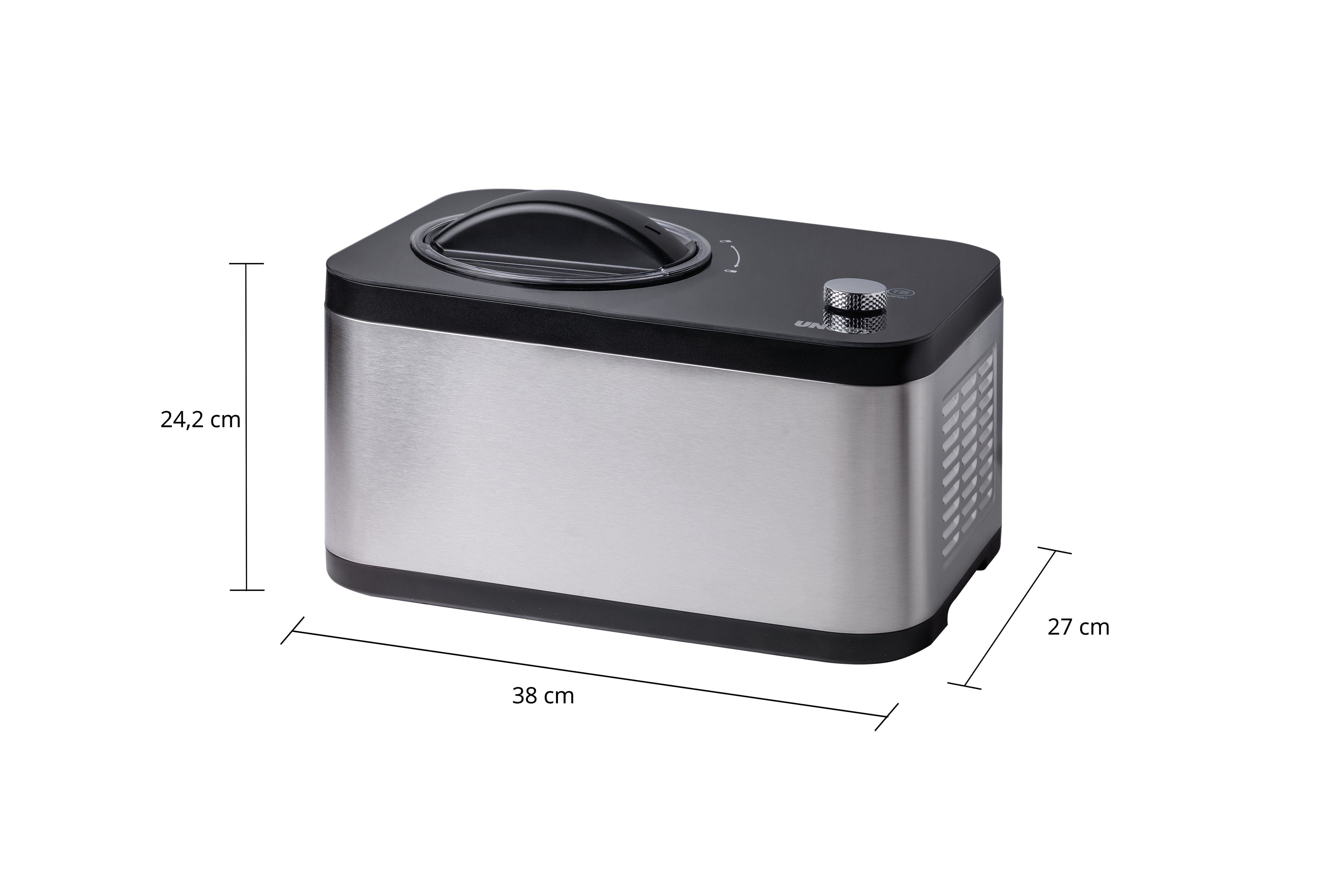 Heladera Unold Eva 48826, Acero Fino/Negro