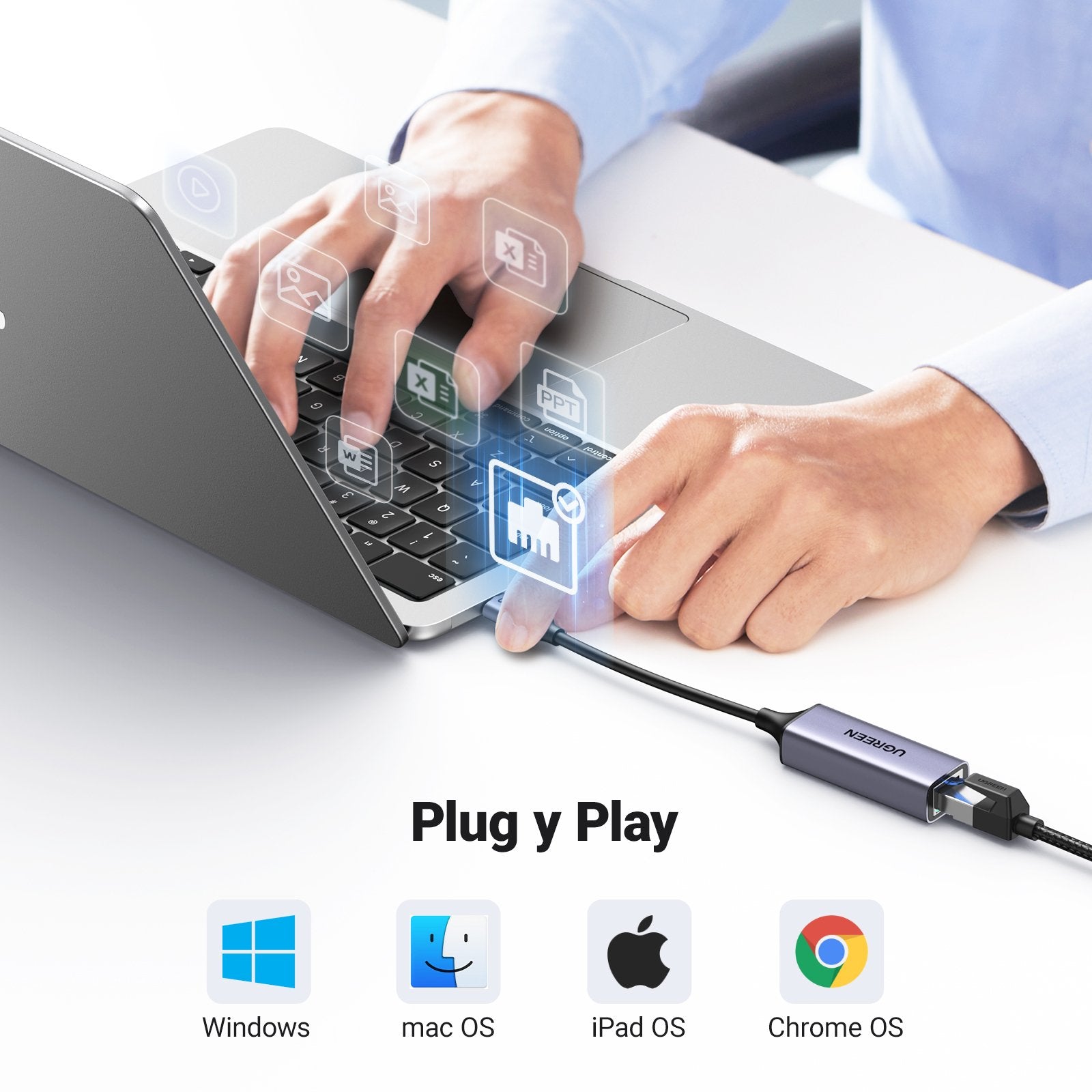 Ugreen Usb-C 3.1 Gen1 To Gigabit Ethernet Adapter