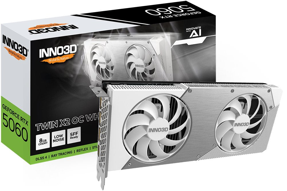 Inno3d Rtx5060 Twin X2 Oc Blanco 8gb Gddr7 Hdmi 3xdp