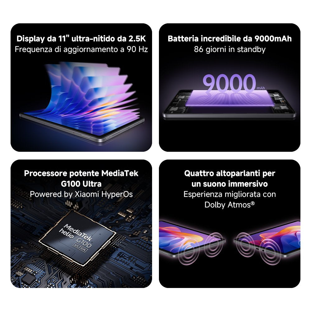 Xiaomi Redmi Pad 2 8gb/256gb 11" Wifi Gris Con Funda