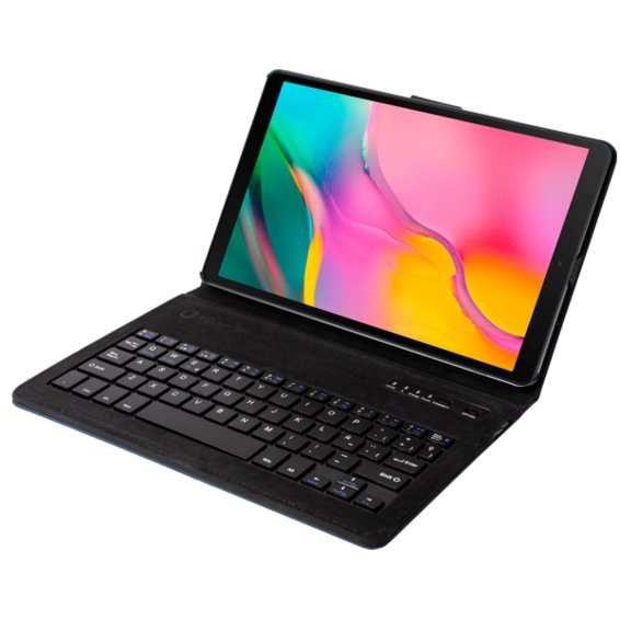 Silverht Funda Con Teclado Bluetooth Negra Para Samsung Tab A 2019 T510/T515