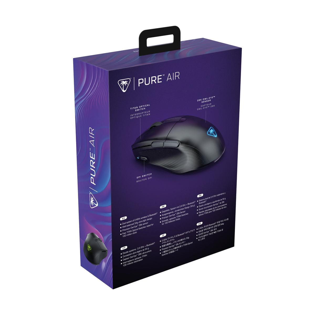 EAN 731855711024 - Turtle Beach Pure Air ratón Mano derecha RF Wireless + Bluetooth 26000 DPI imagen 10